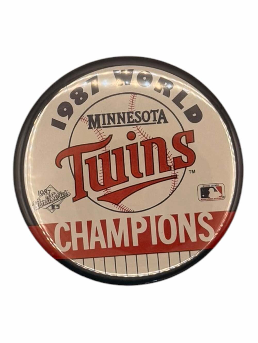 Vintage 1987 Minnesota Twins World Series Champions MLB Pinback Button